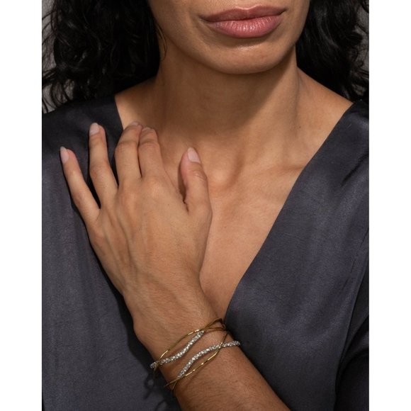 Alexis Bittar Solanales Crystal Cuff Bracelet - Champagne - 50200 - Picture 8 of 14